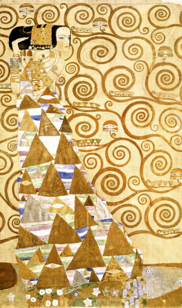 Wall Art Painting id:91195, Name: Expectation, Artist: Klimt, Gustav