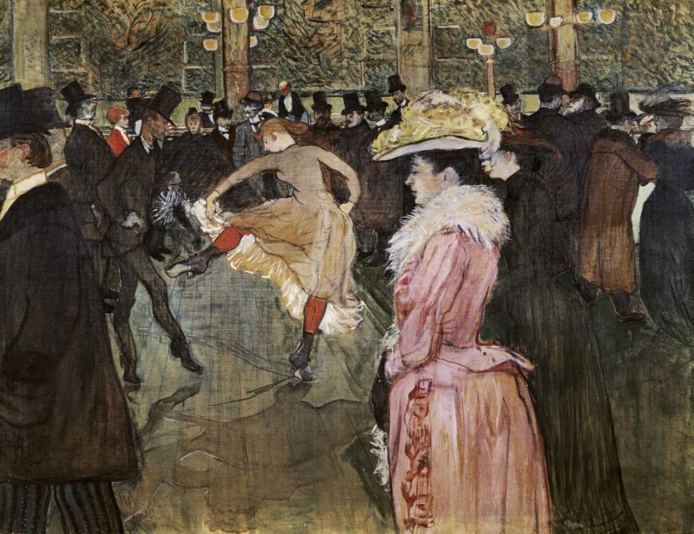 Art Print: At the Moulin Rouge: The Dance