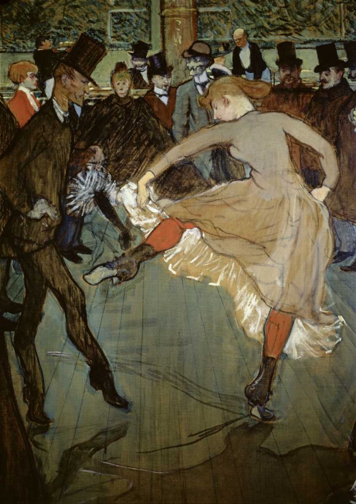 Art Print: Dance at the Moulin Rouge - Detail