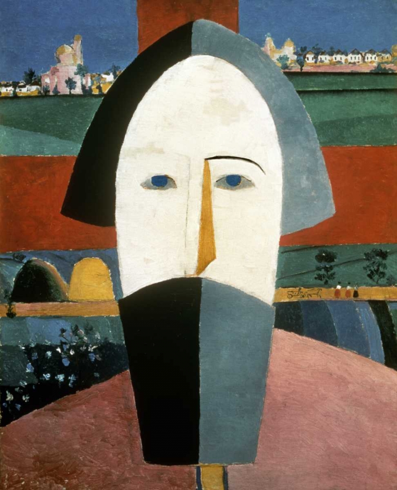 Wall Art Painting id:91244, Name: Farmers Head, Artist: Malevich, Kazimir