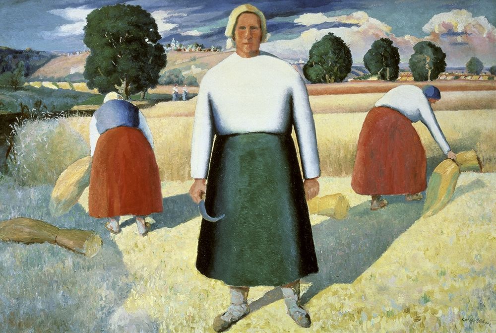 Wall Art Painting id:267906, Name: Female Farmers, Artist: Malevich, Kazimir