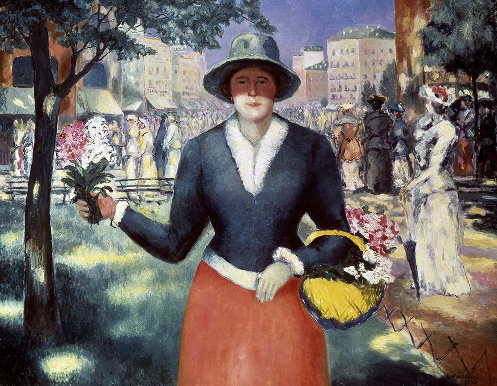 Wall Art Painting id:267907, Name: Flower Girl, Artist: Malevich, Kazimir