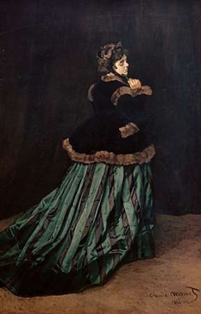 Wall Art Painting id:186297, Name: Camille, the Woman in Green, Artist: Monet, Claude