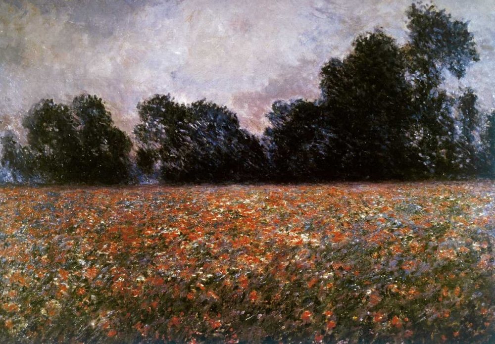 Wall Art Painting id:91318, Name: Field of Wild Poppies, Artist: Monet, Claude