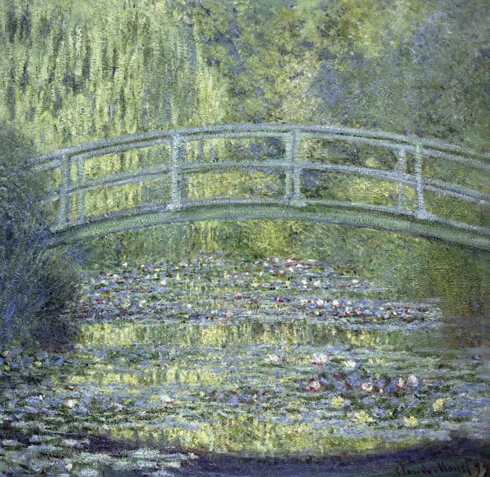 Wall Art Painting id:91326, Name: Japanese Bridge, Artist: Monet, Claude