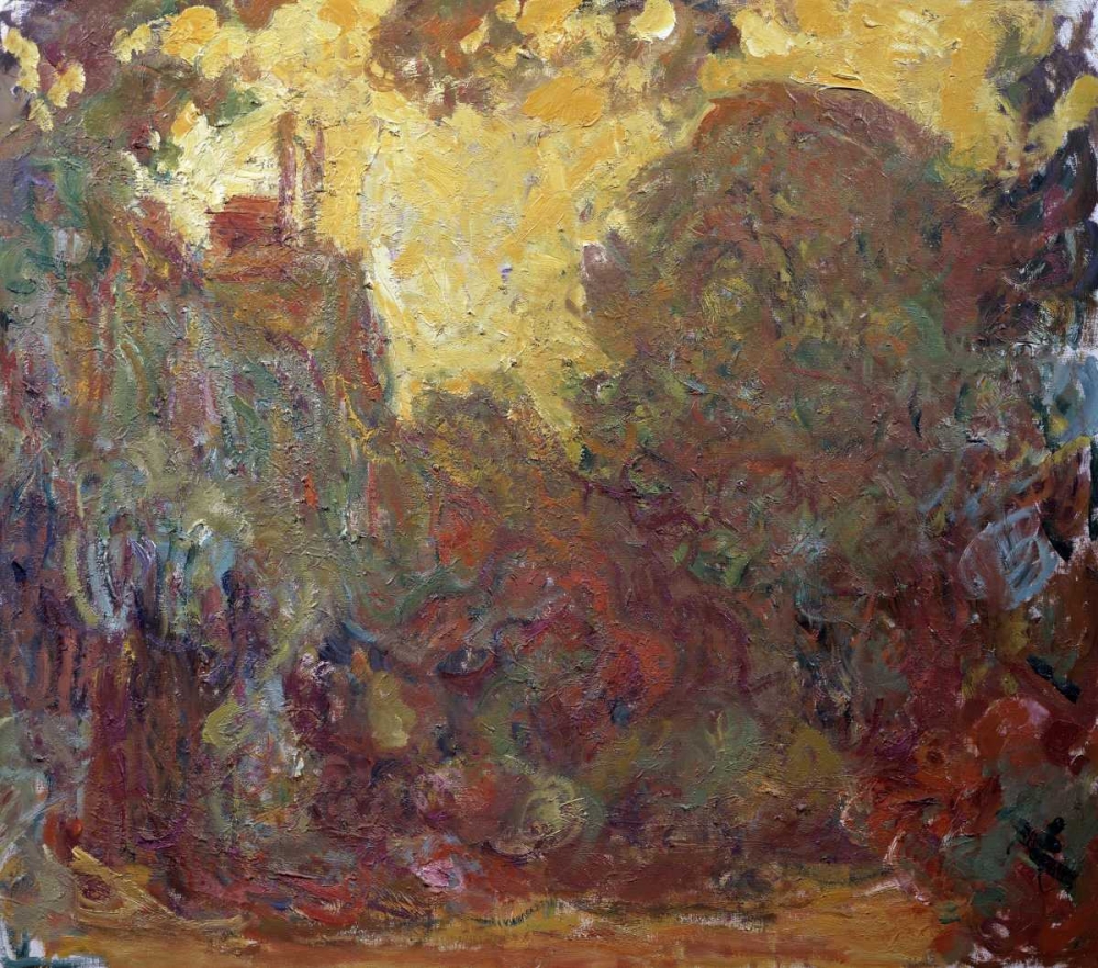 Wall Art Painting id:91327, Name: La maison de Giverny, Artist: Monet, Claude