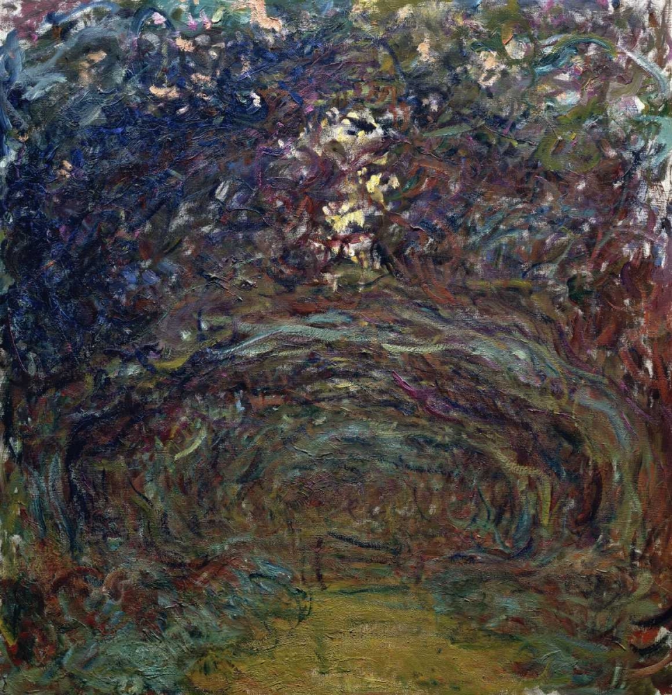 Wall Art Painting id:91329, Name: LAllee des rosiers a Giverny, Artist: Monet, Claude