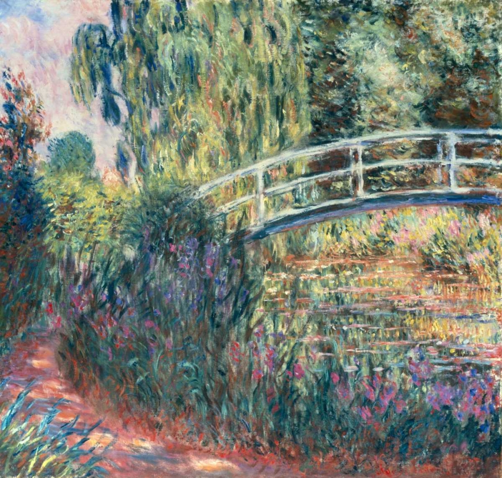 Wall Art Painting id:91330, Name: Le pont japonais: bassin aux nympheas, Artist: Monet, Claude