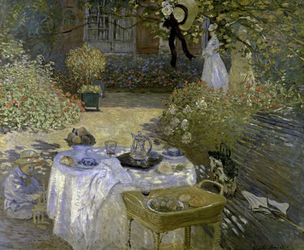 Wall Art Painting id:91334, Name: Lunch, Artist: Monet, Claude