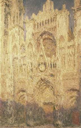 Wall Art Painting id:186314, Name: Rouen Cathedral in the Evening, Artist: Monet, Claude