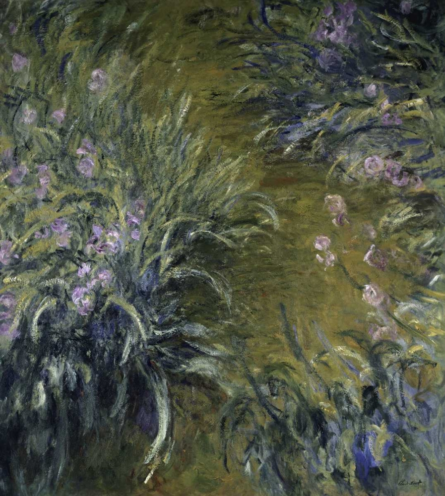 Wall Art Painting id:91349, Name: The Path Through the Irises, Artist: Monet, Claude