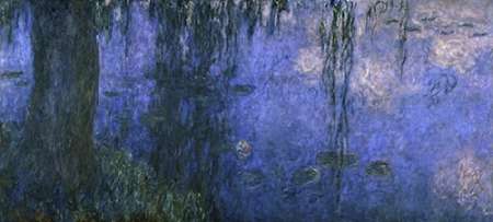 Wall Art Painting id:186323, Name: Water Lilies: Morning with Willows, c. 1918-26 (left panel), Artist: Monet, Claude