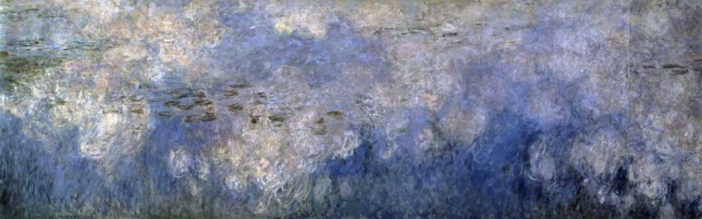 Wall Art Painting id:91371, Name: Water Lilies: The Clouds, c. 1914-26 - center panel, Artist: Monet, Claude