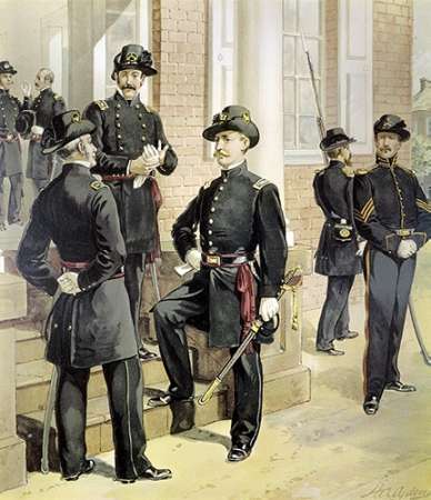 Wall Art Painting id:186356, Name: Staff - Field-And-Line Officers, Artist: Ogden, Henry Alexander