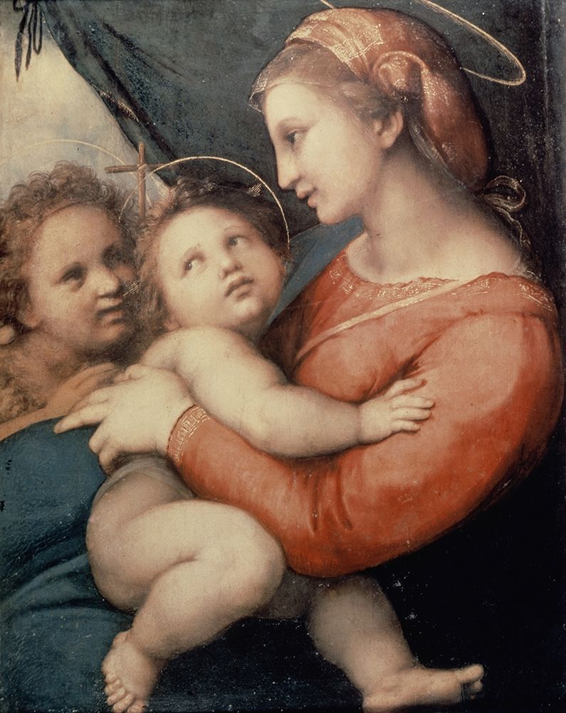 Wall Art Painting id:268387, Name: Madonna In The Tent, Artist: Raphael