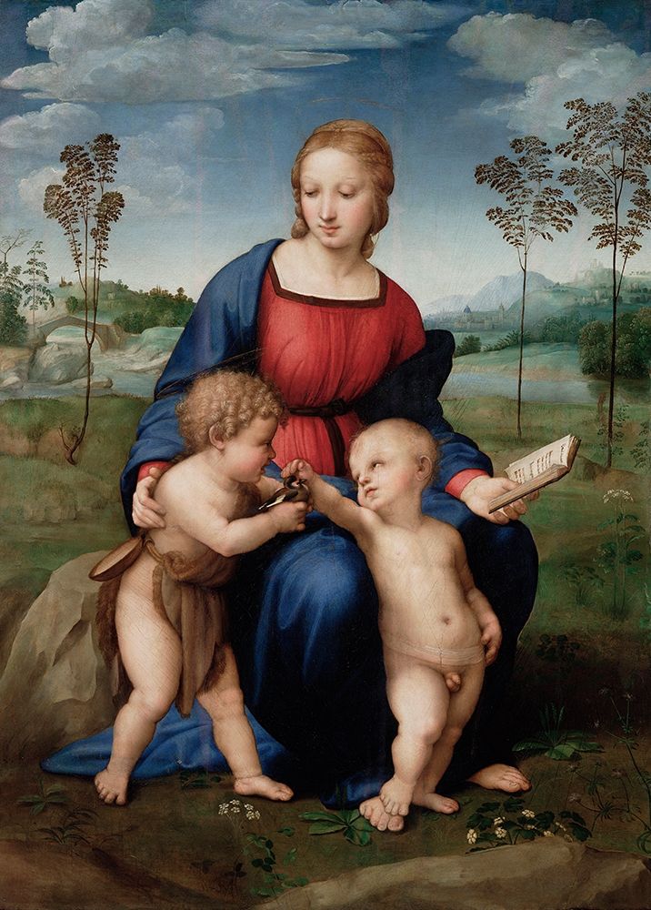 Wall Art Painting id:268389, Name: Madonna of The Goldfinch, Artist: Raphael