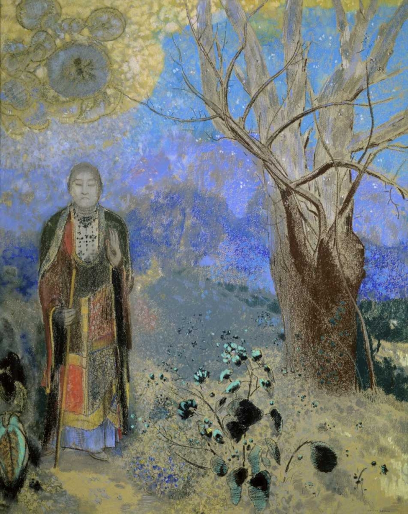 Wall Art Painting id:91481, Name: The Buddha, Artist: Redon, Odilion