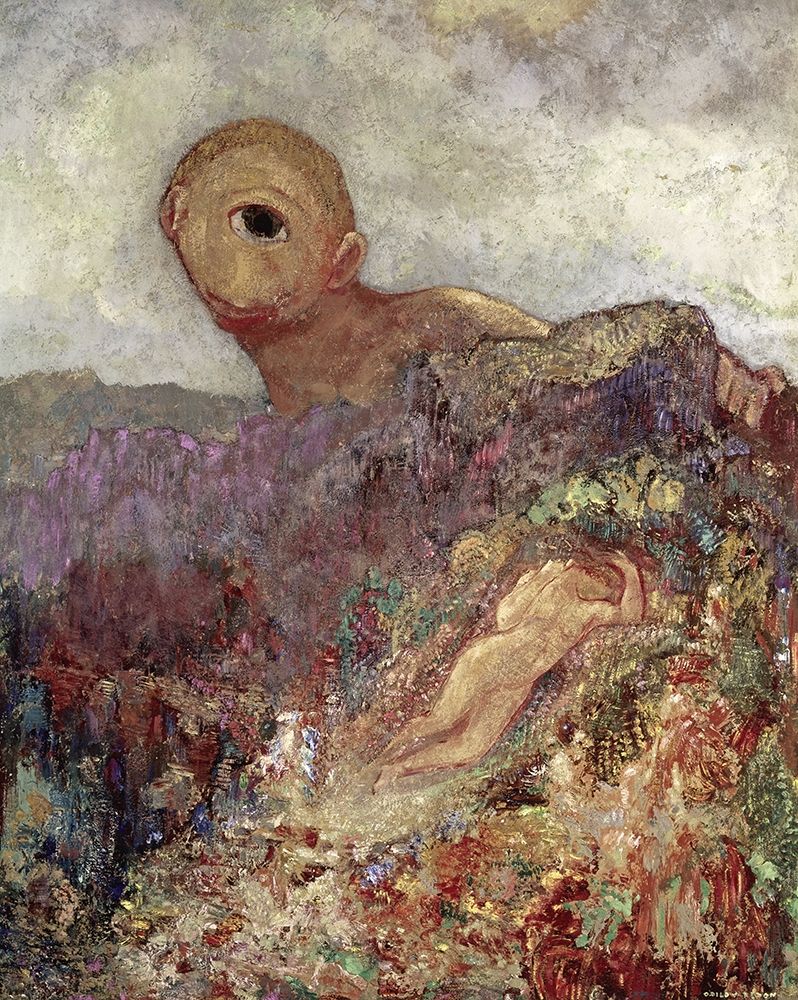 Wall Art Painting id:268445, Name: The Cyclops, Artist: Redon, Odilon