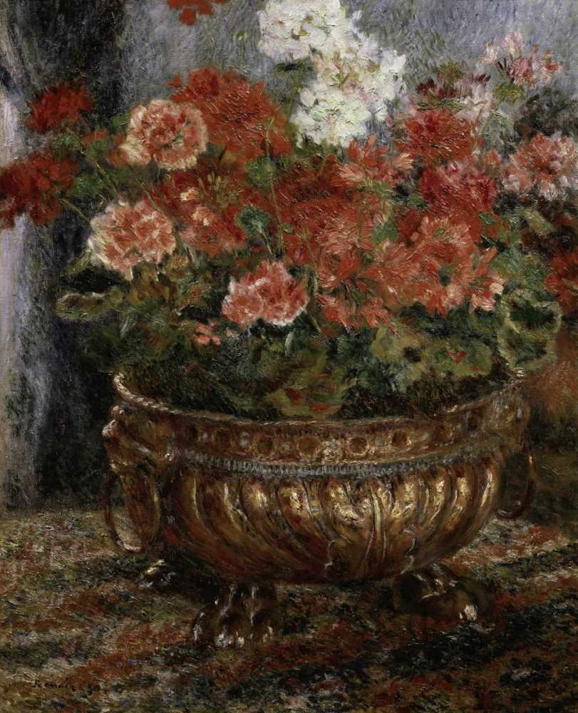 Wall Art Painting id:91512, Name: Bouquet of Flowers, Artist: Renoir, Pierre-Auguste