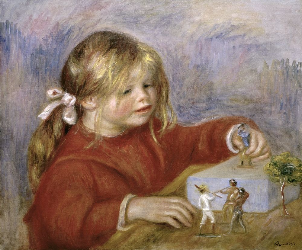 Wall Art Painting id:268527, Name: Claude Renoir Playing, Artist: Renoir, Pierre-Auguste