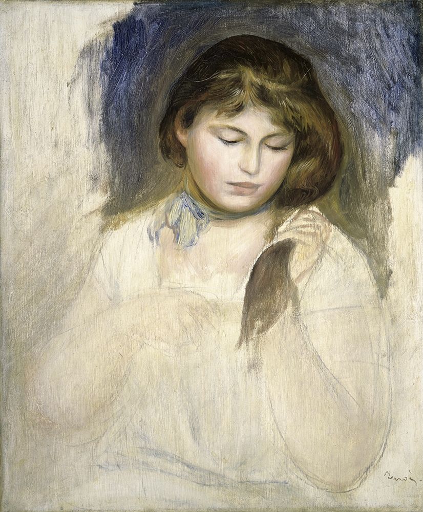 Wall Art Painting id:268535, Name: Head of Gabrielle, Artist: Renoir, Pierre-Auguste