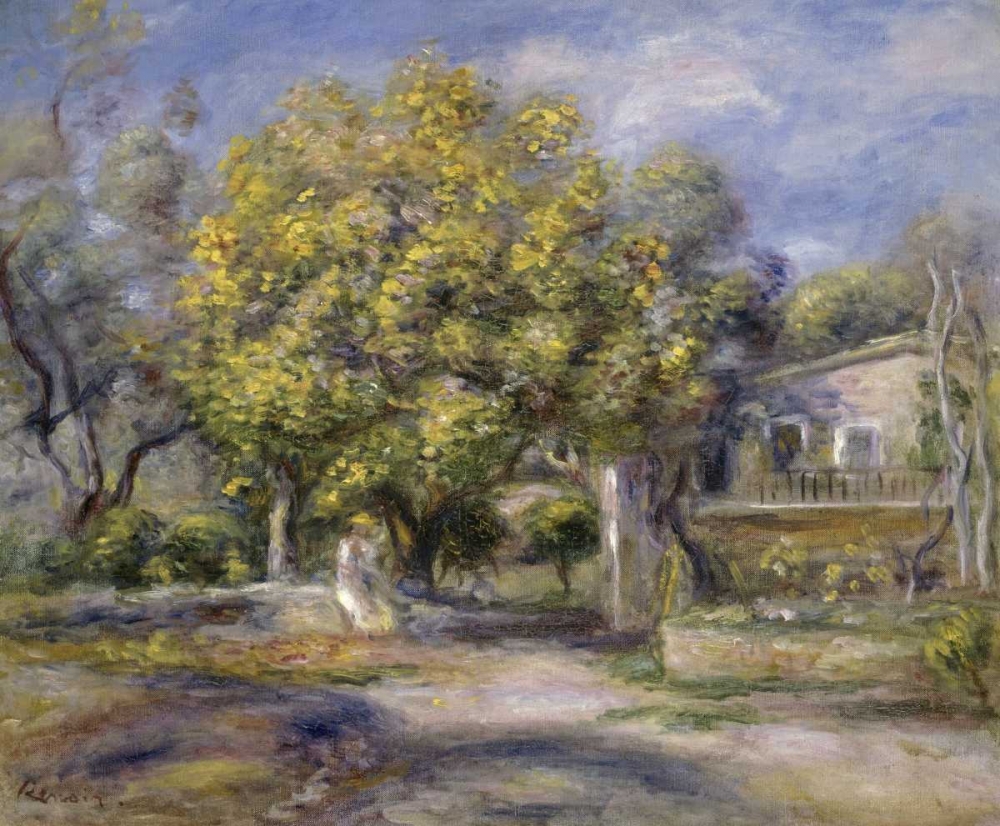 Wall Art Painting id:91518, Name: Houses at Cagnes, Artist: Renoir, Pierre-Auguste