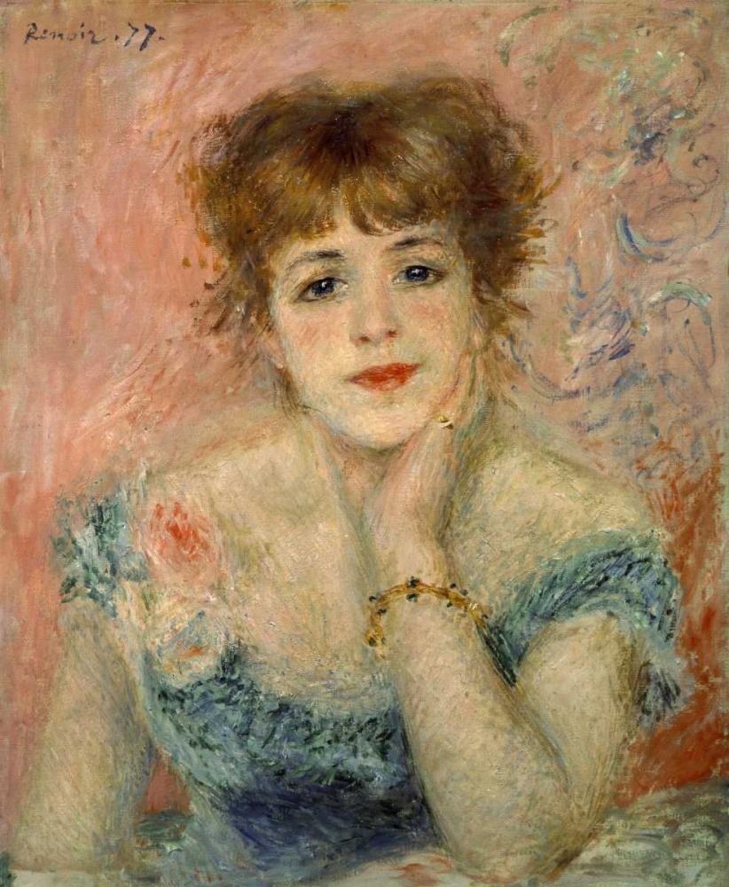 Wall Art Painting id:91526, Name: Portrait of Actress Jeanne Samary, Artist: Renoir, Pierre-Auguste