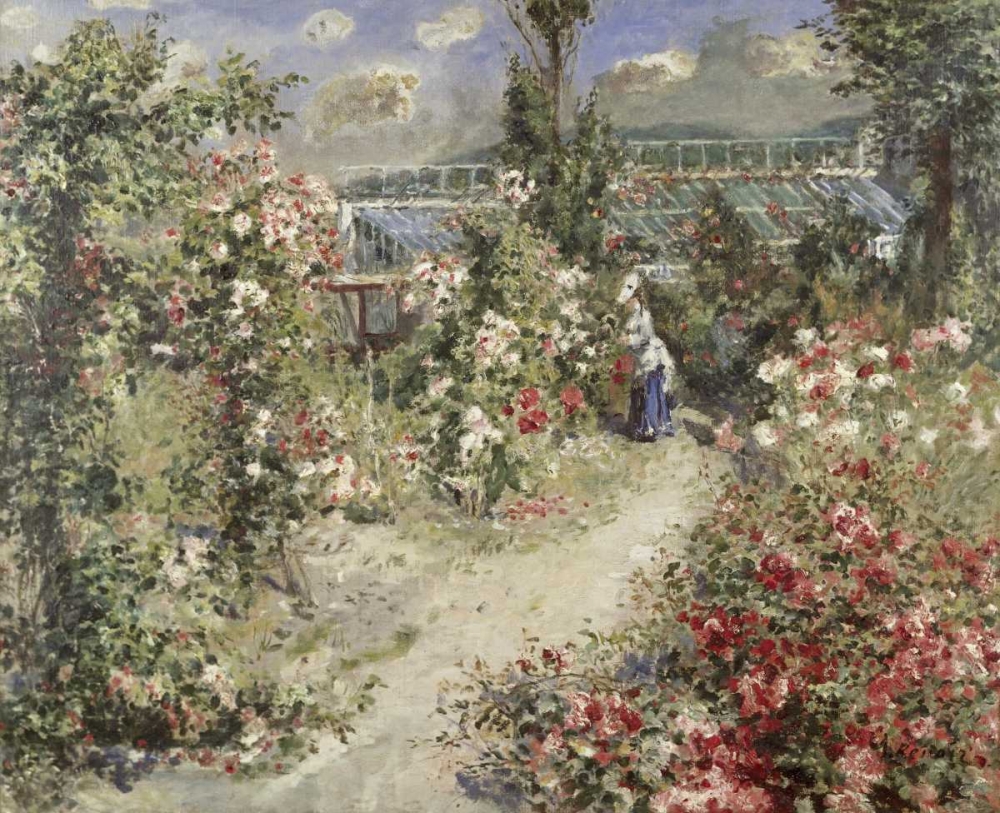 Wall Art Painting id:91530, Name: The Greenhouse, Artist: Renoir, Pierre-Auguste