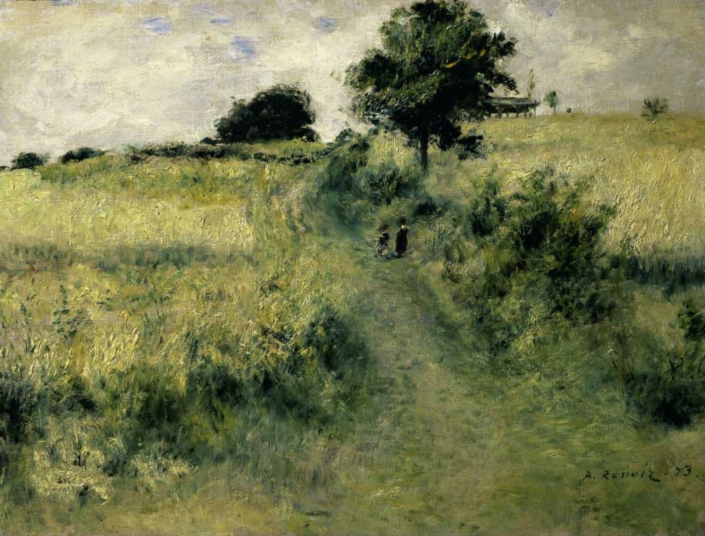 Wall Art Painting id:91534, Name: Two People in a Field, Artist: Renoir, Pierre-Auguste