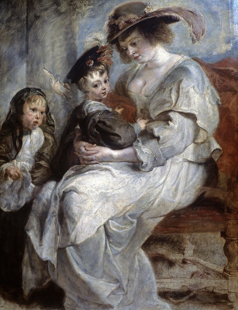 Wall Art Painting id:269040, Name: Helena Fourment and Children, Artist: Rubens, Peter Paul