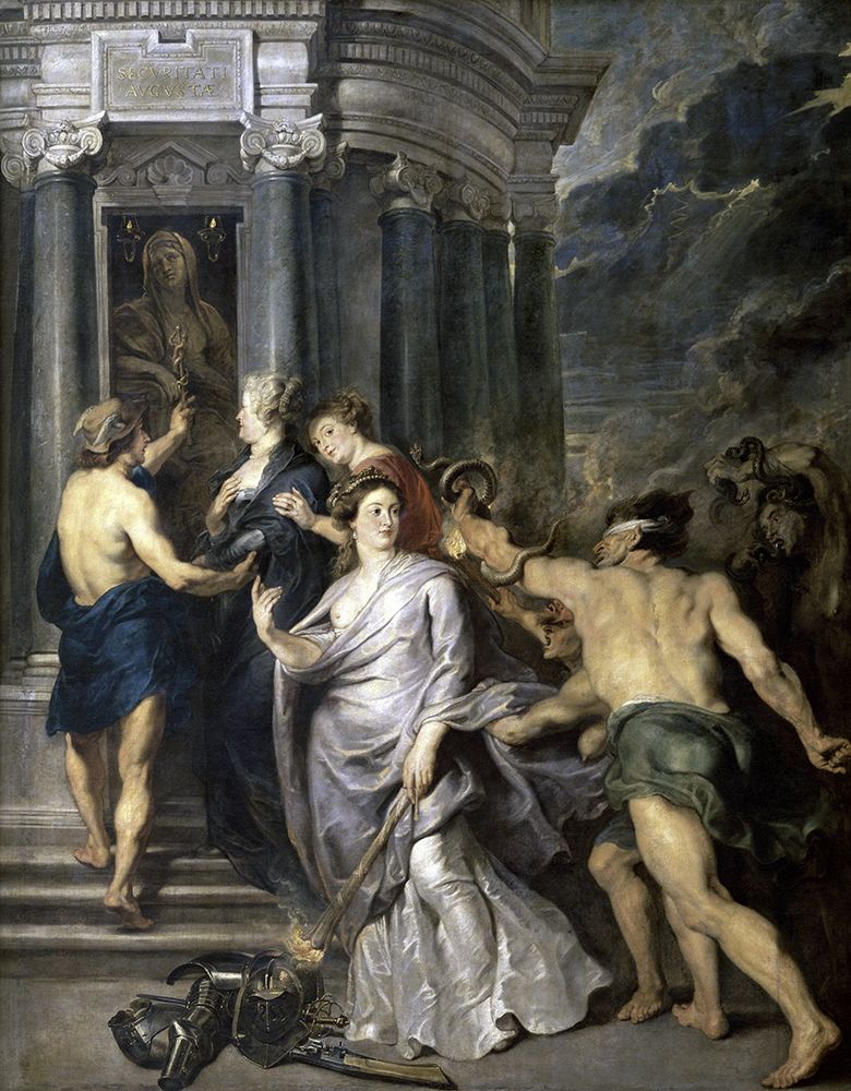 Wall Art Painting id:269043, Name: Peace of Angers (Life of Marie De Medici, Queen of France), Artist: Rubens, Peter Paul