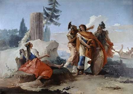 Wall Art Painting id:186440, Name: Armida Abandoned By Rinaldo, Artist: Tiepolo, Giovanni Battista