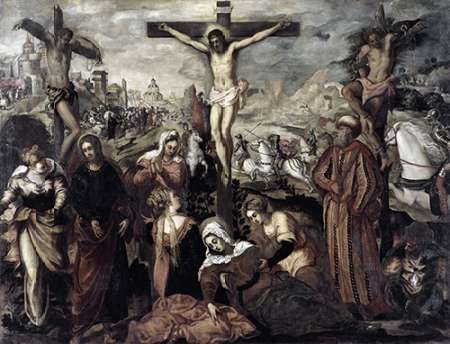 Wall Art Painting id:186442, Name: Crucifixion, Artist: Tintoretto, Jacopo