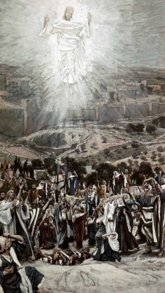Wall Art Painting id:91627, Name: Ascension From The Mount of Olives, Artist: Tissot, James Jacques