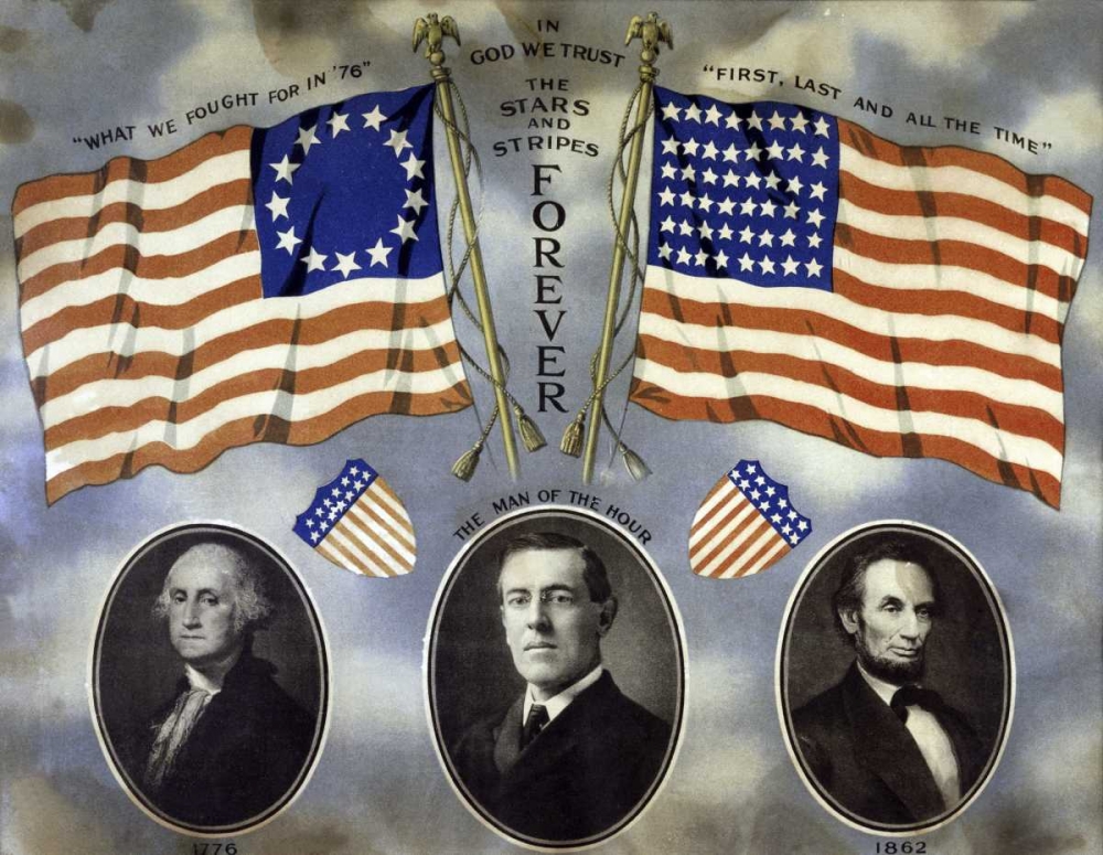 Wall Art Painting id:91730, Name: Stars and Stripes Forever, Artist: Unknown