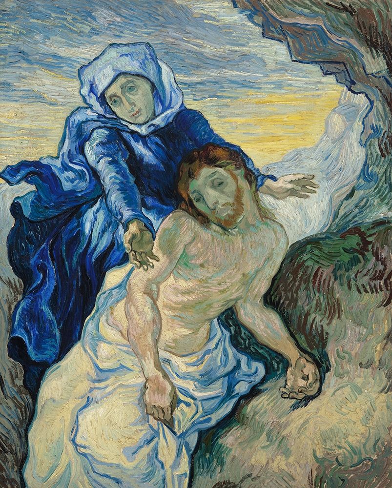 Wall Art Painting id:269853, Name: Pieta (After Delacroix), Artist: Van Gogh, Vincent