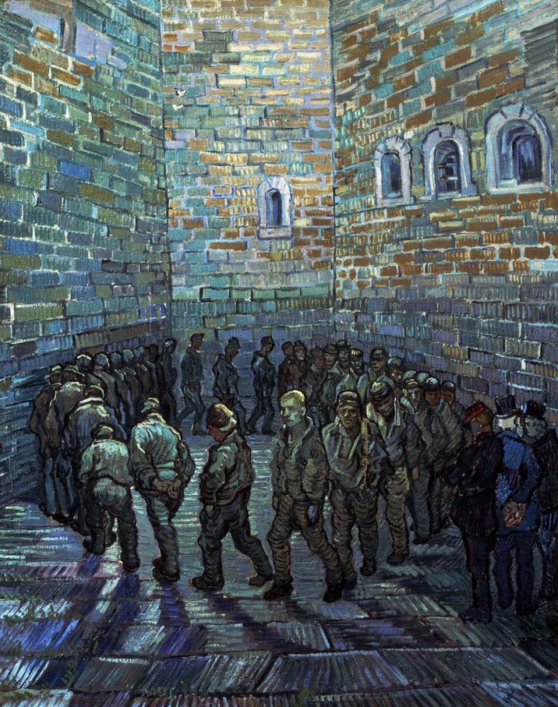 Wall Art Painting id:91763, Name: Prisoners Exercising - After Dore, Artist: Van Gogh, Vincent