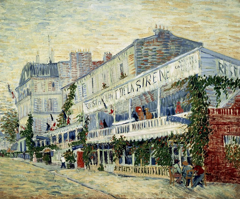 Wall Art Painting id:269857, Name: Restaurant de la Sirene at Asnieres 1887, Artist: Van Gogh, Vincent