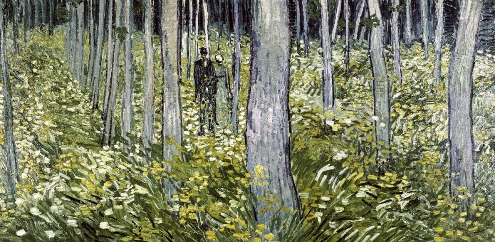 Wall Art Painting id:91782, Name: Undergrowth with Two Figures, Artist: Van Gogh, Vincent