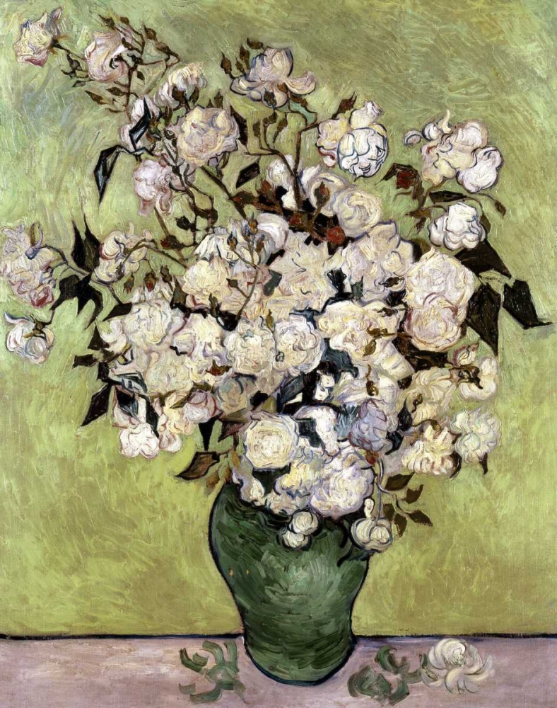 Wall Art Painting id:91783, Name: Vase of Roses, Artist: Van Gogh, Vincent