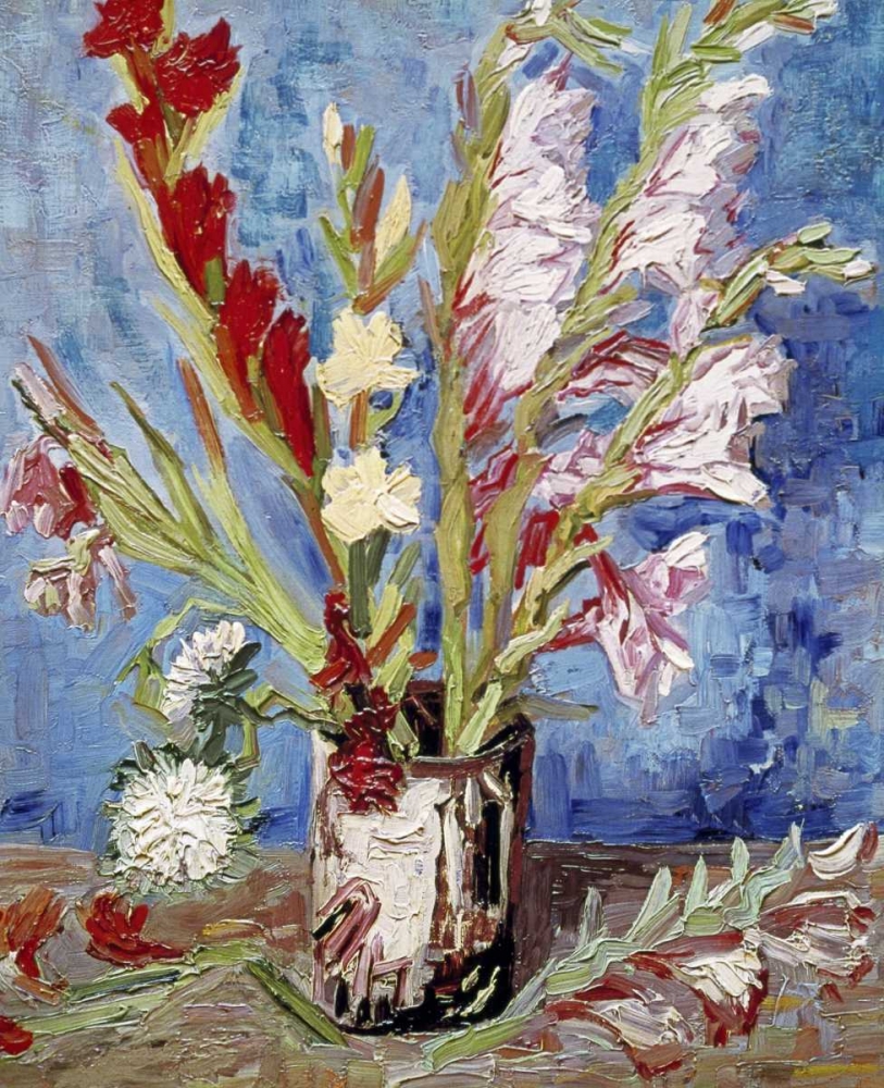Wall Art Painting id:91784, Name: Vase With Gladioli, Artist: Van Gogh, Vincent