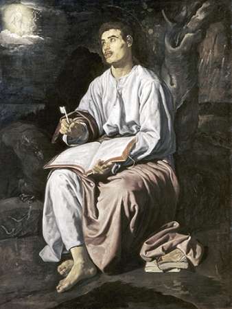 Wall Art Painting id:186748, Name: St. John On The Island of Patmos, Artist: Velazquez, Diego