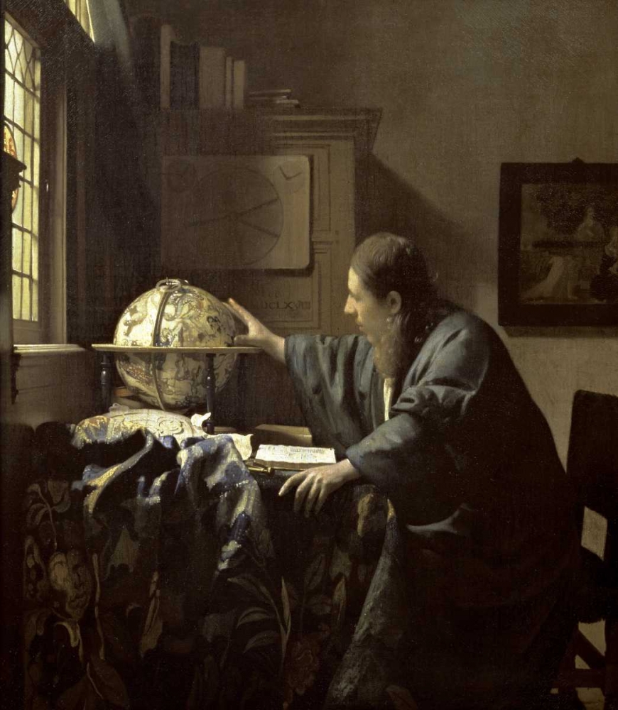 Wall Art Painting id:91798, Name: The Astronomer, Artist: Vermeer, Johannes