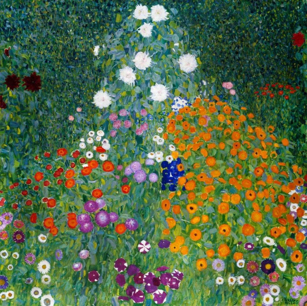 Wall Art Painting id:91833, Name: Farmers Garden, Artist: Klimt, Gustav