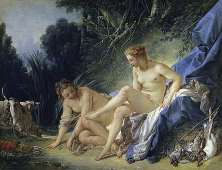 Wall Art Painting id:186794, Name: Diana Leaving the Bath, Artist: Boucher, Francois