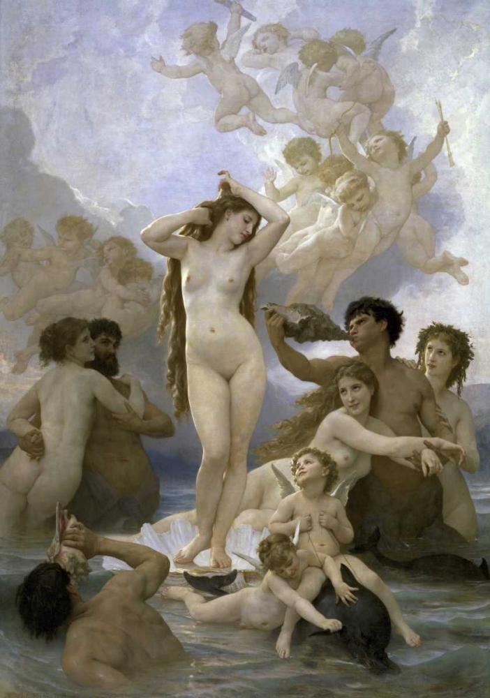 Wall Art Painting id:91881, Name: The Birth of Venus, Artist: Bouguereau, William-Adolphe