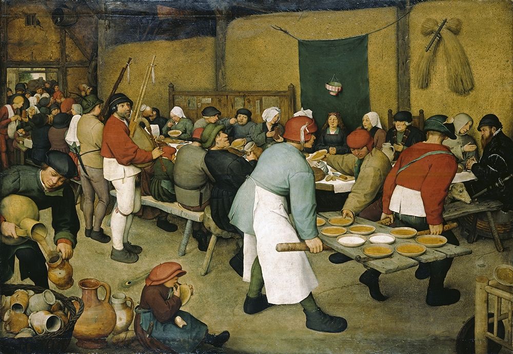 Wall Art Painting id:265975, Name: The Peasants Wedding, Artist: Bruegel the Elder, Pieter