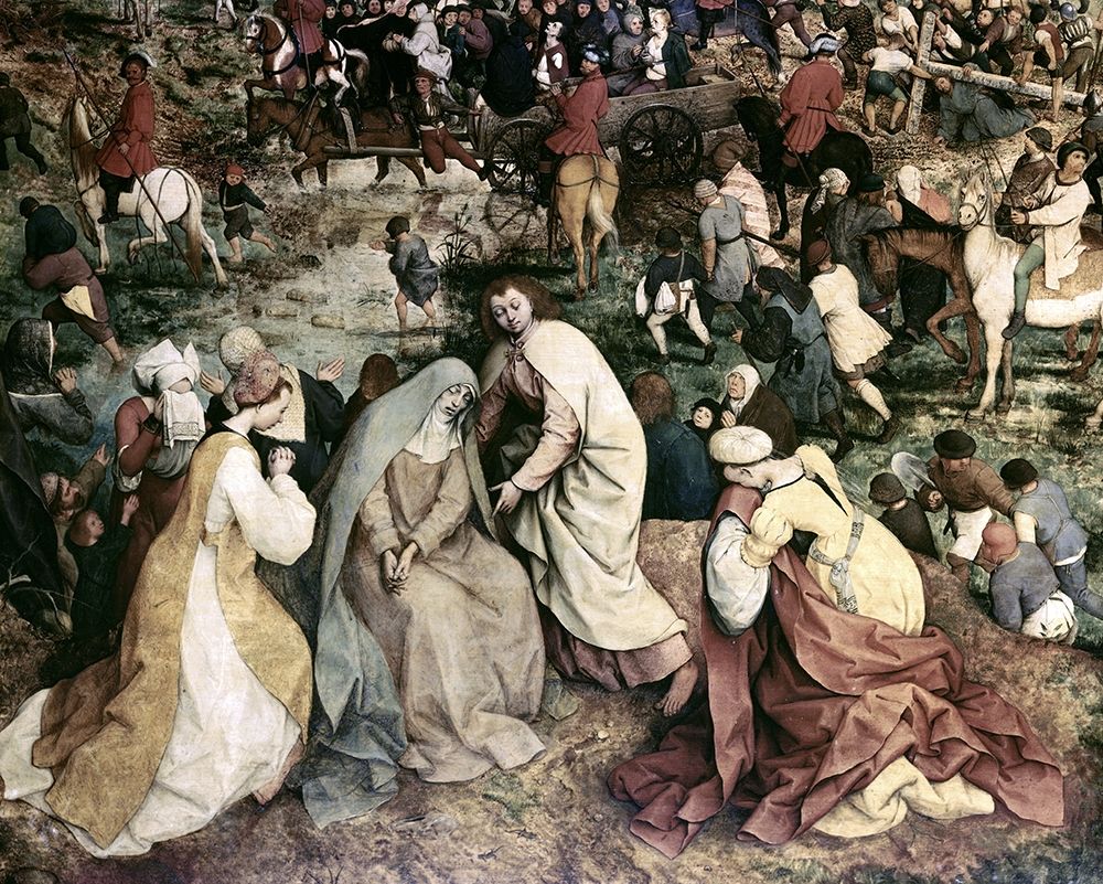 Wall Art Painting id:265976, Name: The Procession to Calvary (Detail) (I), Artist: Bruegel the Elder, Pieter