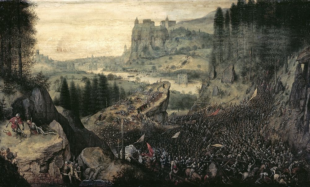 Wall Art Painting id:265977, Name: The Suicide of Saul, Artist: Bruegel the Elder, Pieter