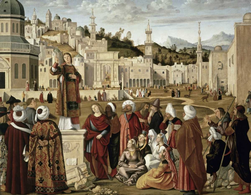 Art Print: St. Stephen Preaching at Jerusalem